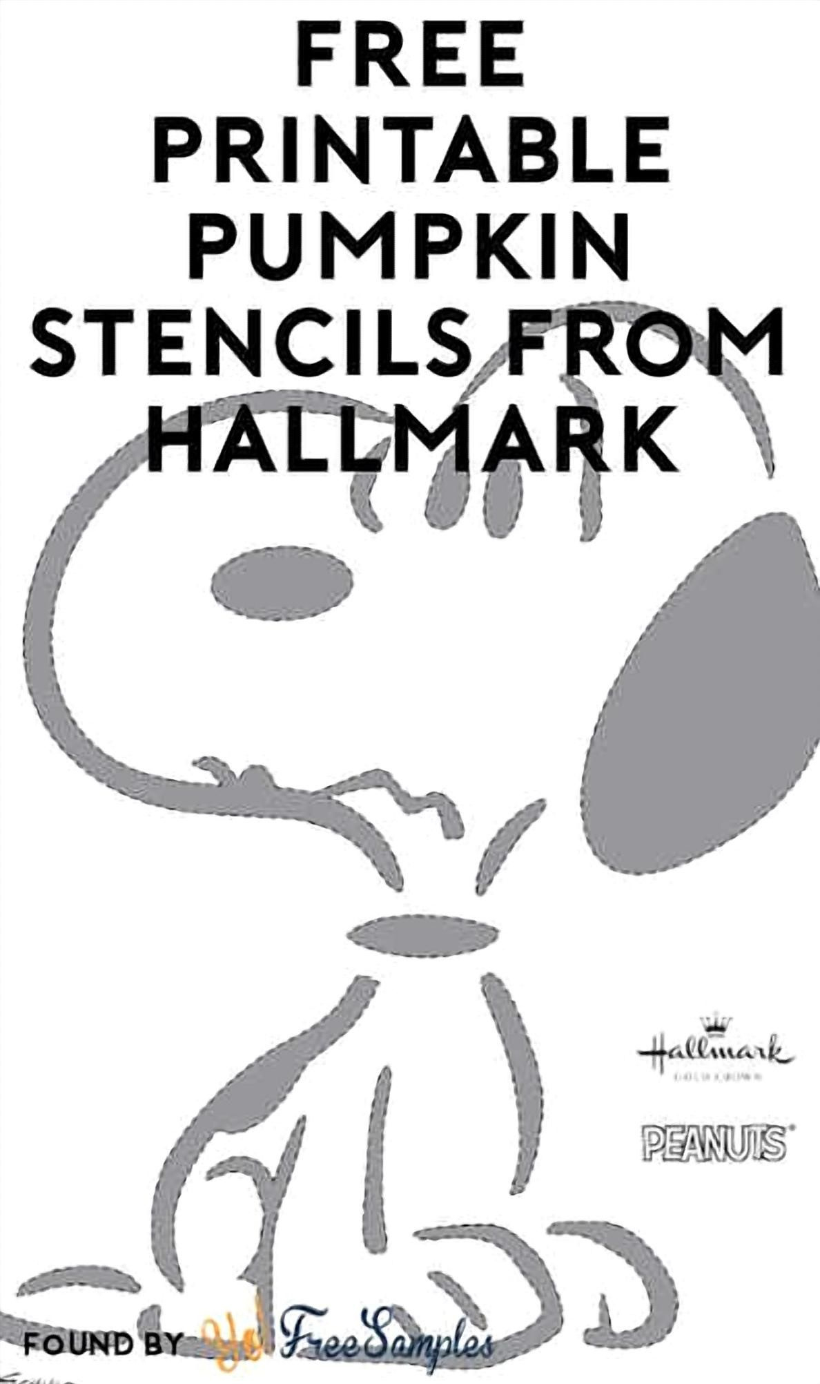 Charlie Brown Pumpkin Stencils: Free Printableshallmark with regard to Snoopy Pumpkin Carving Patterns Free Printable