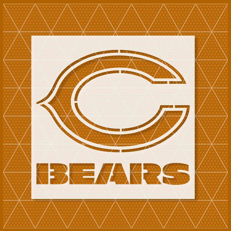 Chicago Bears Stencil | Lazy Stencils throughout Chicago Bears Pumpkin Stencil Printable