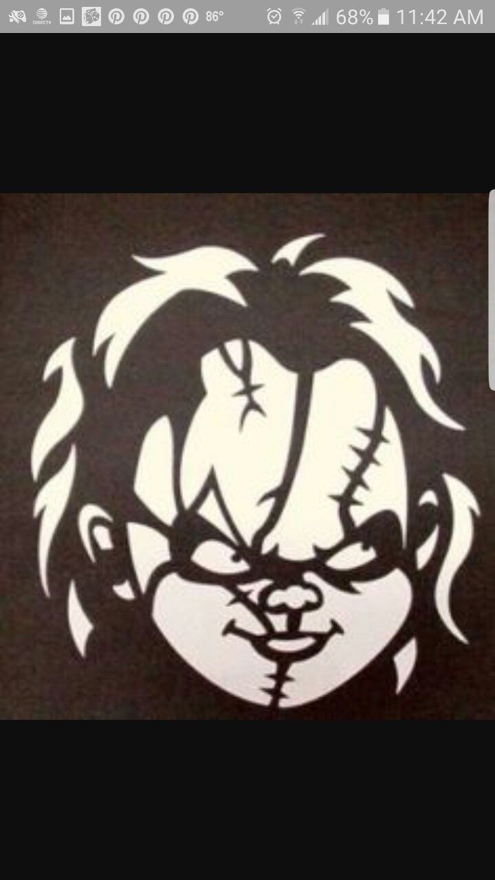 Chucky inside Printable Chucky Pumpkin Stencil