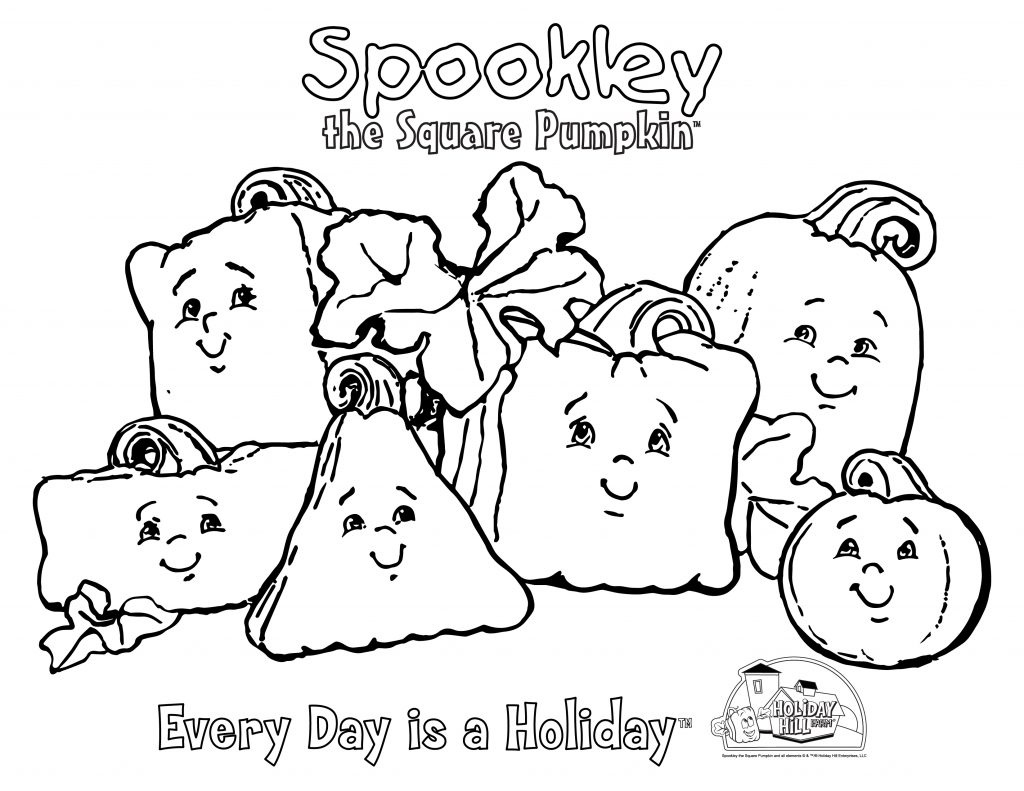 Coloring Sheets - Spookley The Square Pumpkin inside Spookley The Square Pumpkin Coloring Page Free Printable