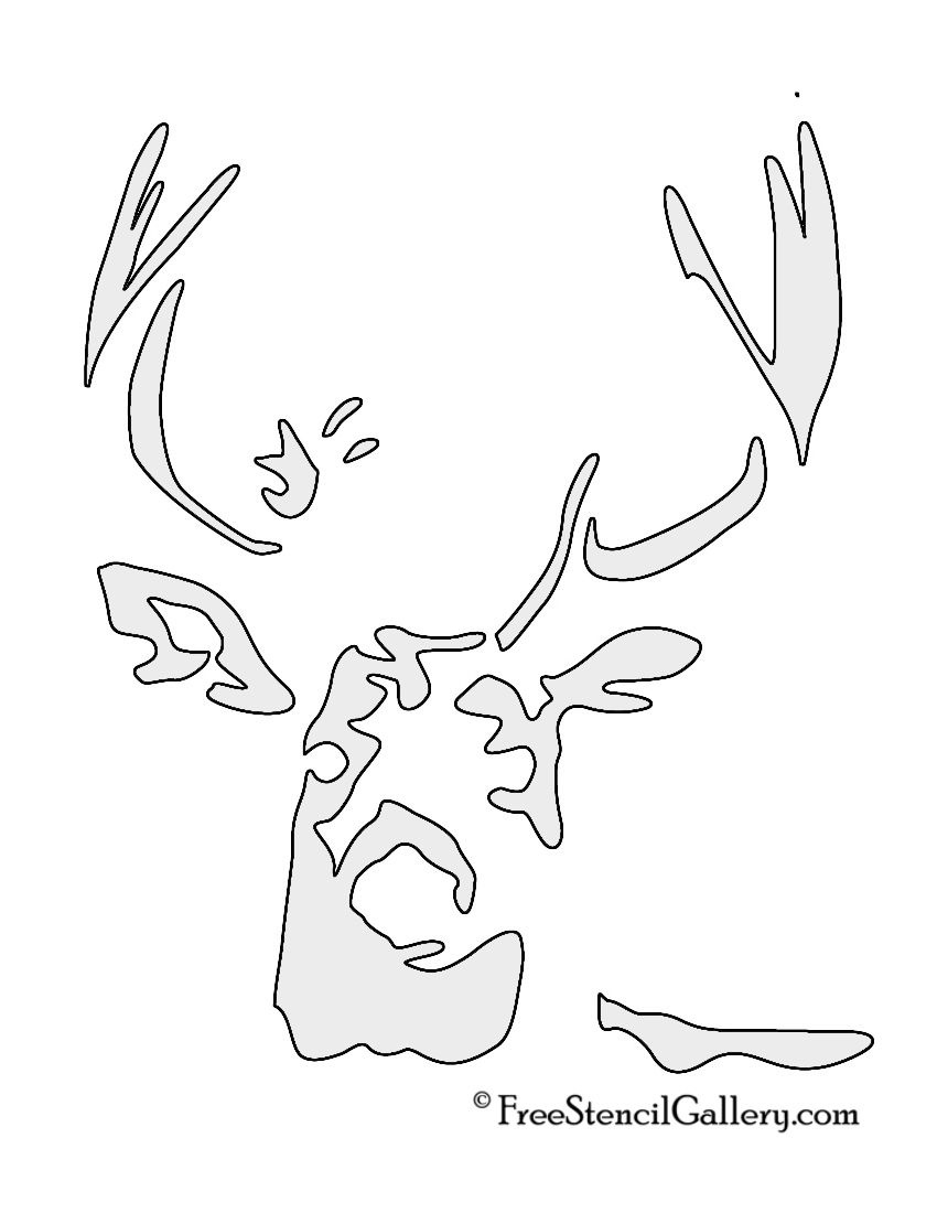 Deer Stencils - 11 Free Pdf Printables | Printablee throughout Printable Deer Pumpkin Carving Stencils