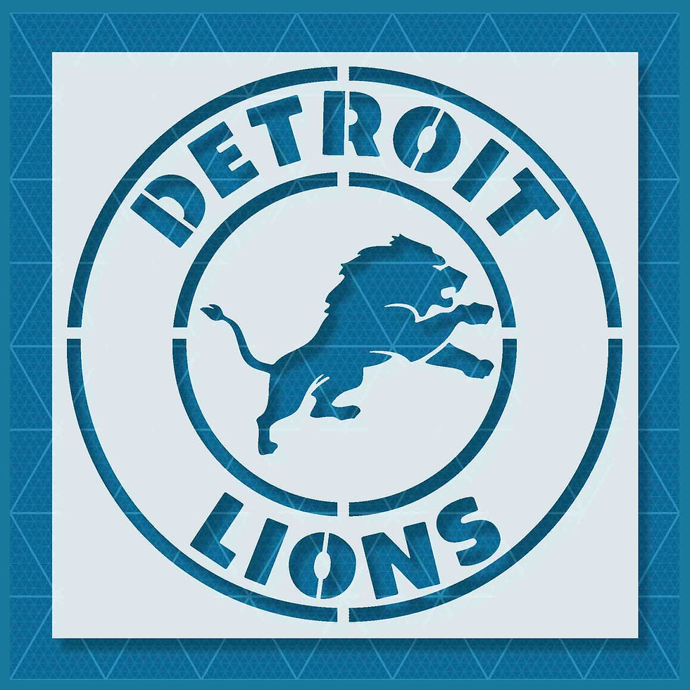 Detroit Lions Stencil | Lazy Stencils inside Printable Detroit Lions Pumpkin Stencil