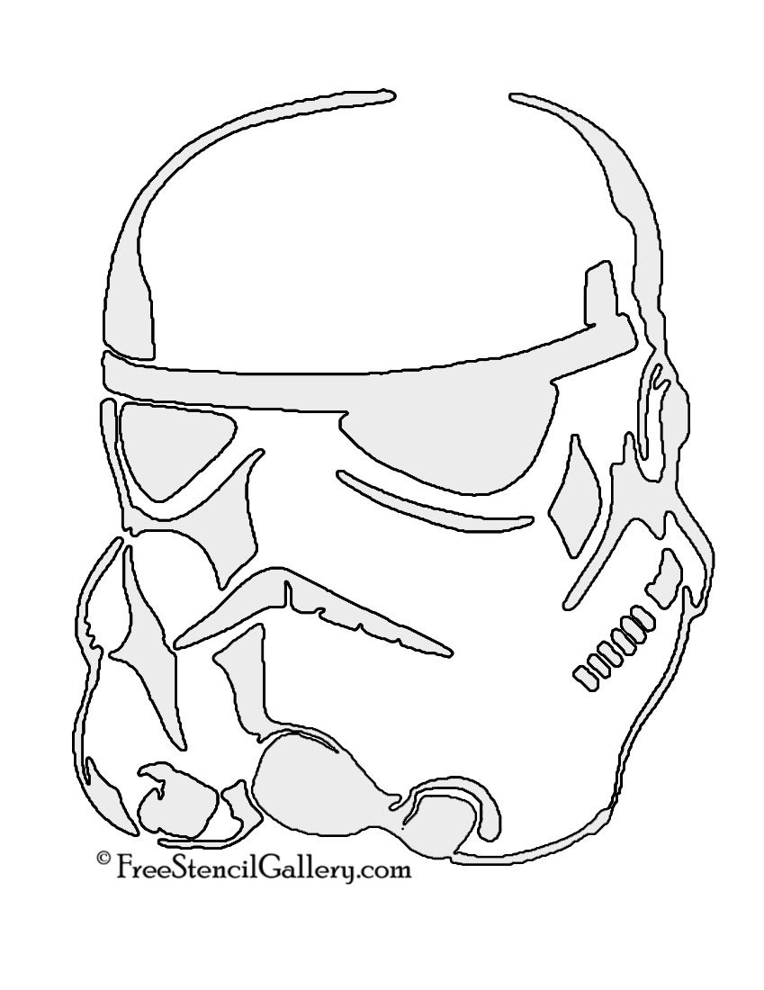 Discover 7 Stencils &amp;amp; Templates And Stencils Ideas | Star Wars within Printable Stormtrooper Pumpkin Stencil