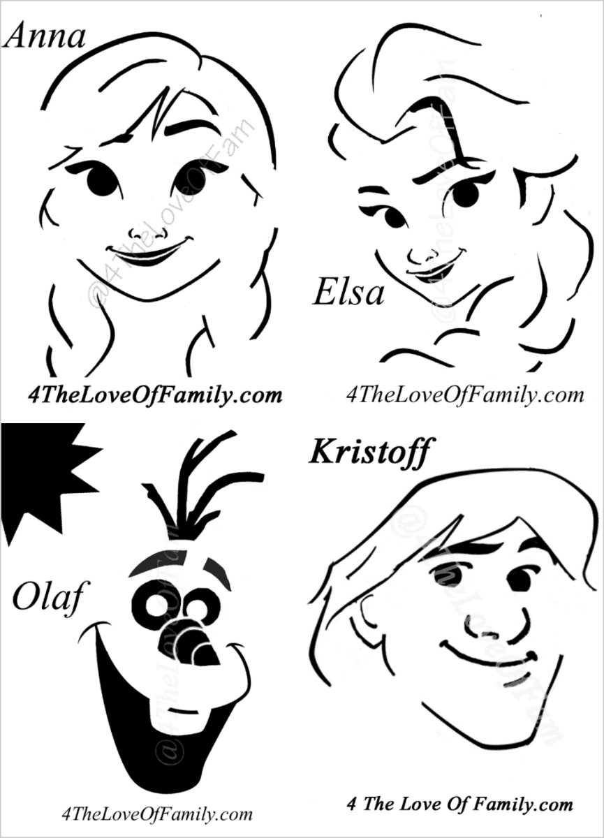 Disney Pumpkin Stencils: Over 150 Free Printables And Ideas regarding Elsa Pumpkin Stencil Printable
