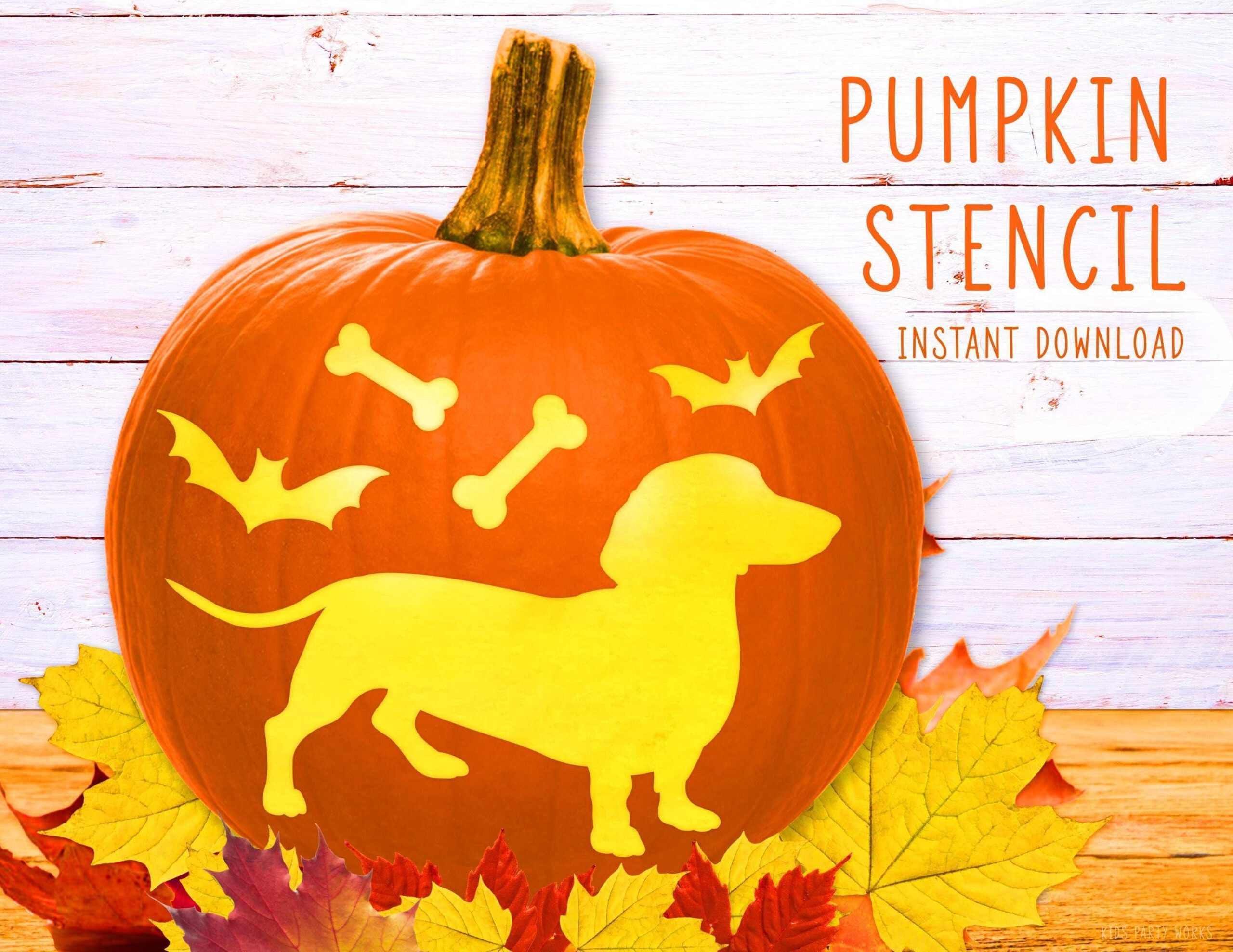 Dog Pumpkin Stencil, Dachshund Printable Stencil, Jack O&amp;#039; Lantern regarding Printable Dachshund Pumpkin Carving Pattern