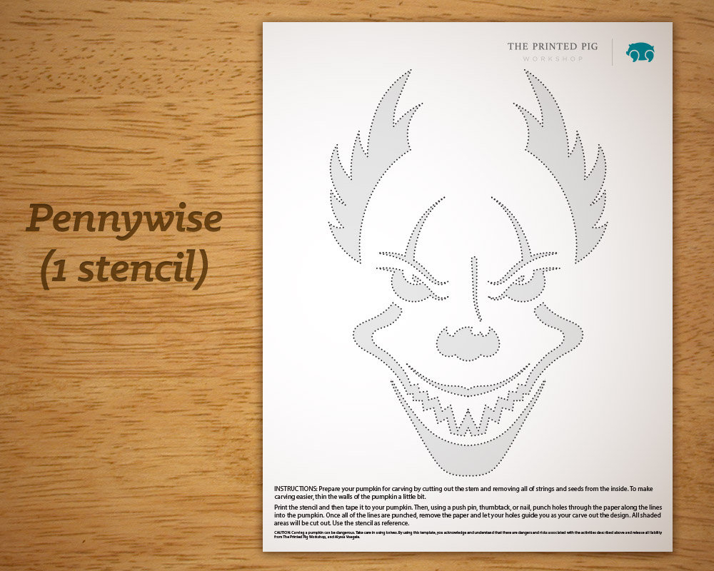 Exclusive And Original Printable Pumpkin Carving Pattern with regard to Printable Clown Pumpkin Stencils