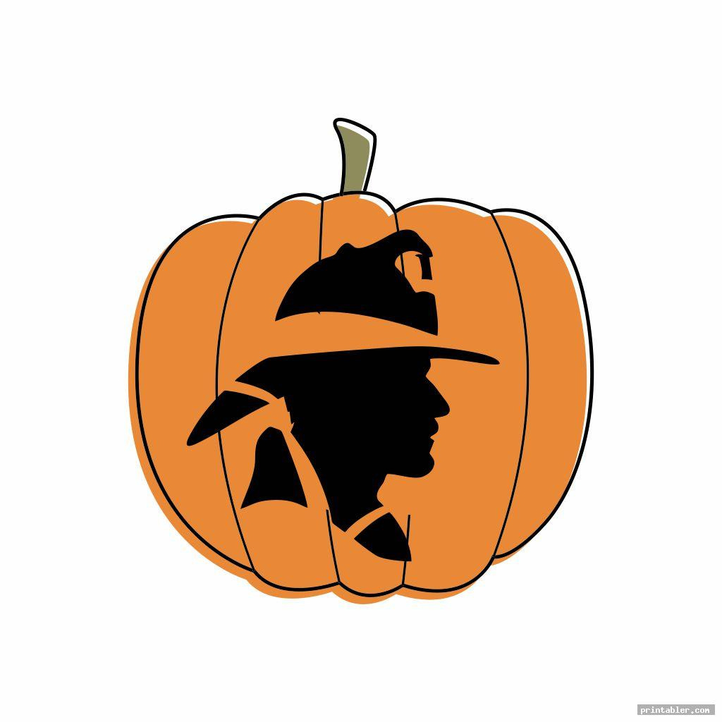 Firefighter Pumpkin Carving Patterns - Sewing Pattern Library for Printable Firefighter Pumpkin Carving Stencils