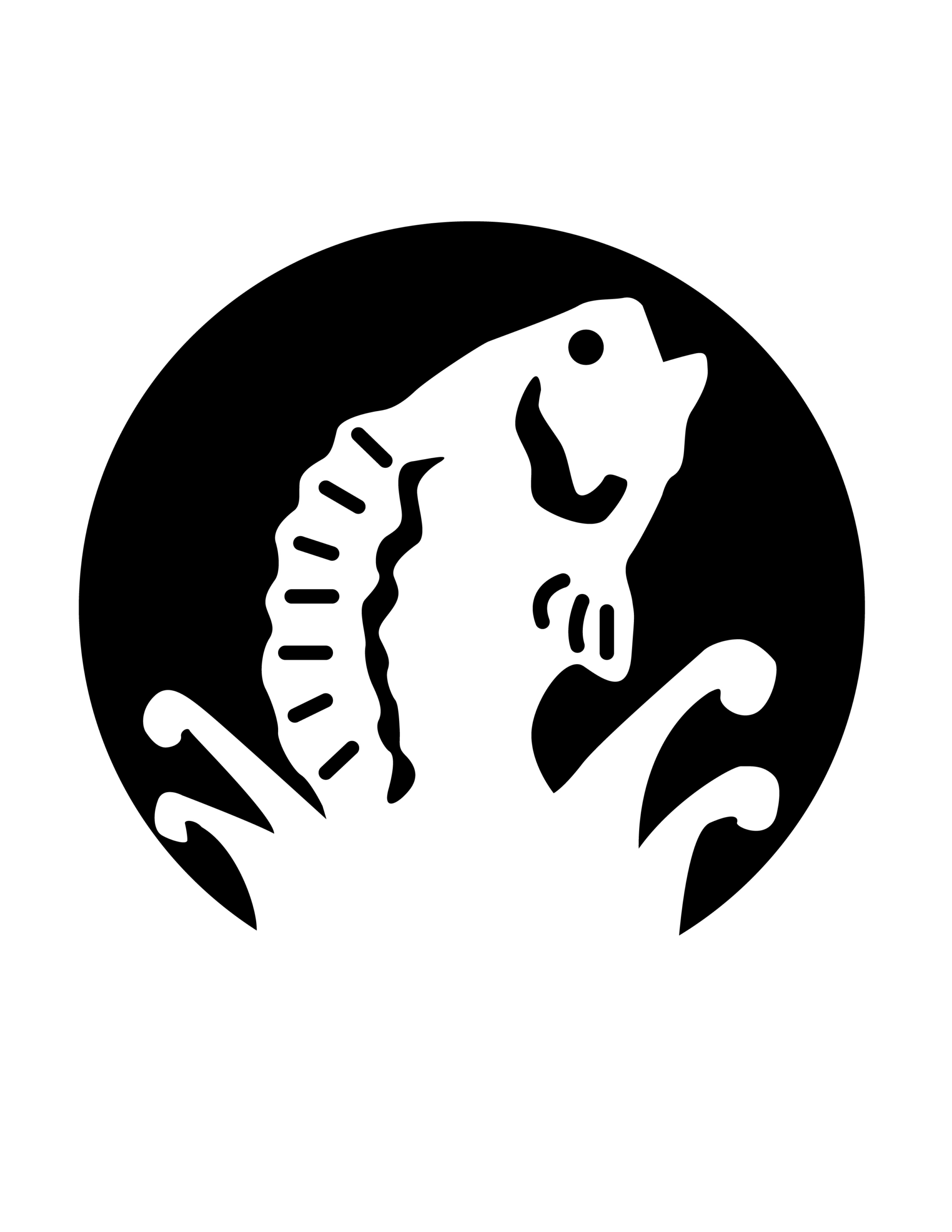 Fish (Pumpkin Stencil - Pumpkin Pattern - Pumpkin Template - Jack inside Printable Fish Pumpkin Stencil