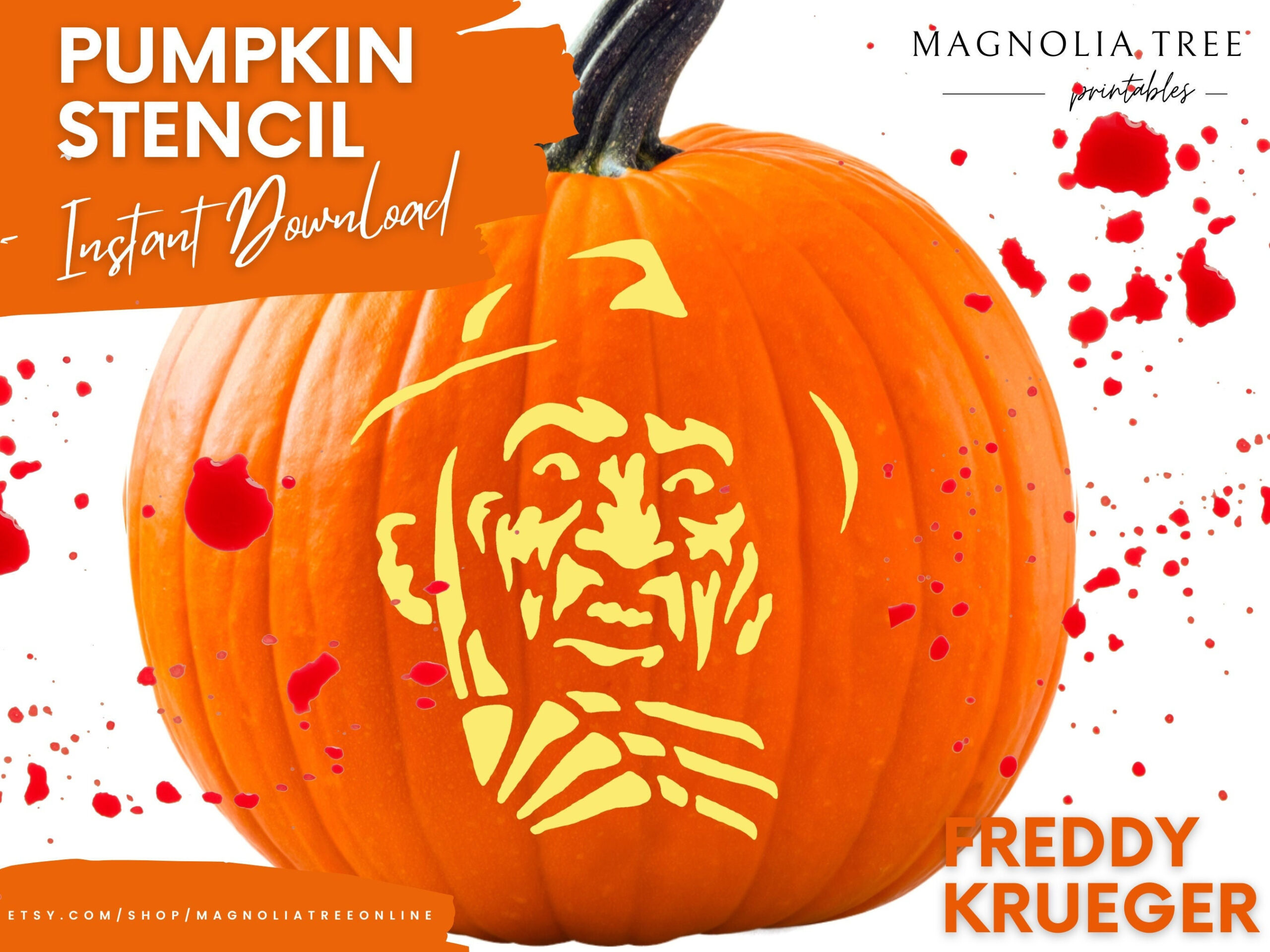 Freddy Krueger Pumpkin Carving Stencil: Easy-To-Carve Pattern inside Printable Freddy Krueger Pumpkin Stencils