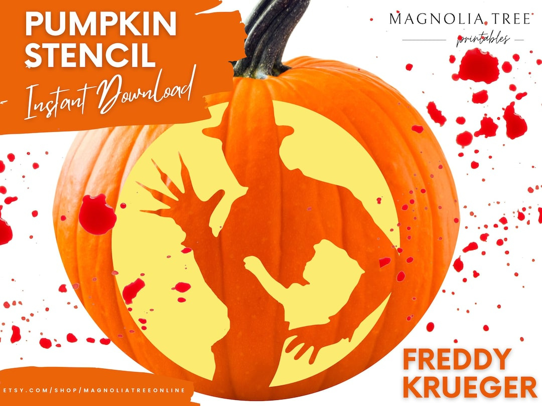 Freddy Krueger Pumpkin Carving Stencil: Easy-To-Carve Pattern throughout Printable Freddy Krueger Pumpkin Stencils
