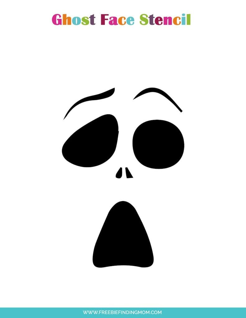 Free Downloadable Stencils: Ghost Face Pumpkin For Carving within Printable Scream Pumpkin Stencil