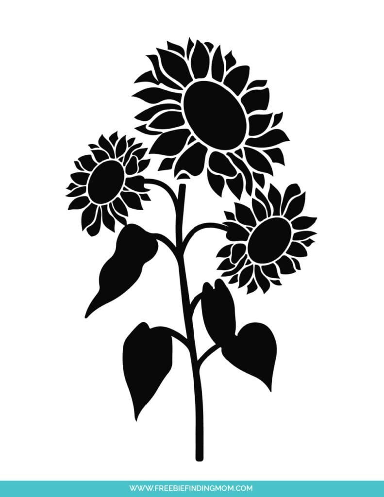 Free Downloadable Stencils: Sunflower pertaining to Sunflower Pumpkin Carving Stencil Printable