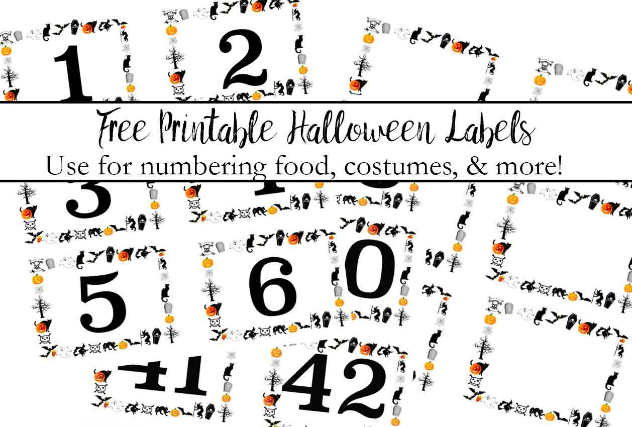 Free Printable Halloween Numbered Labels (Plus Blanks!) pertaining to Pumpkin Voting Ballots Free Printable