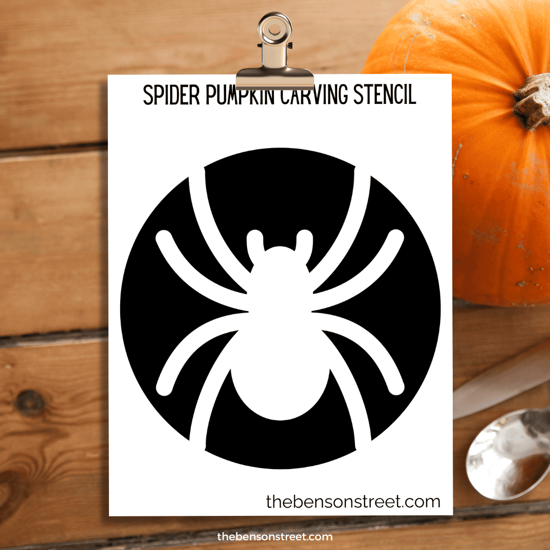 Free Printable Spider Pumpkin Stencil For Halloween pertaining to Free Printable Spider Pumpkin Stencil