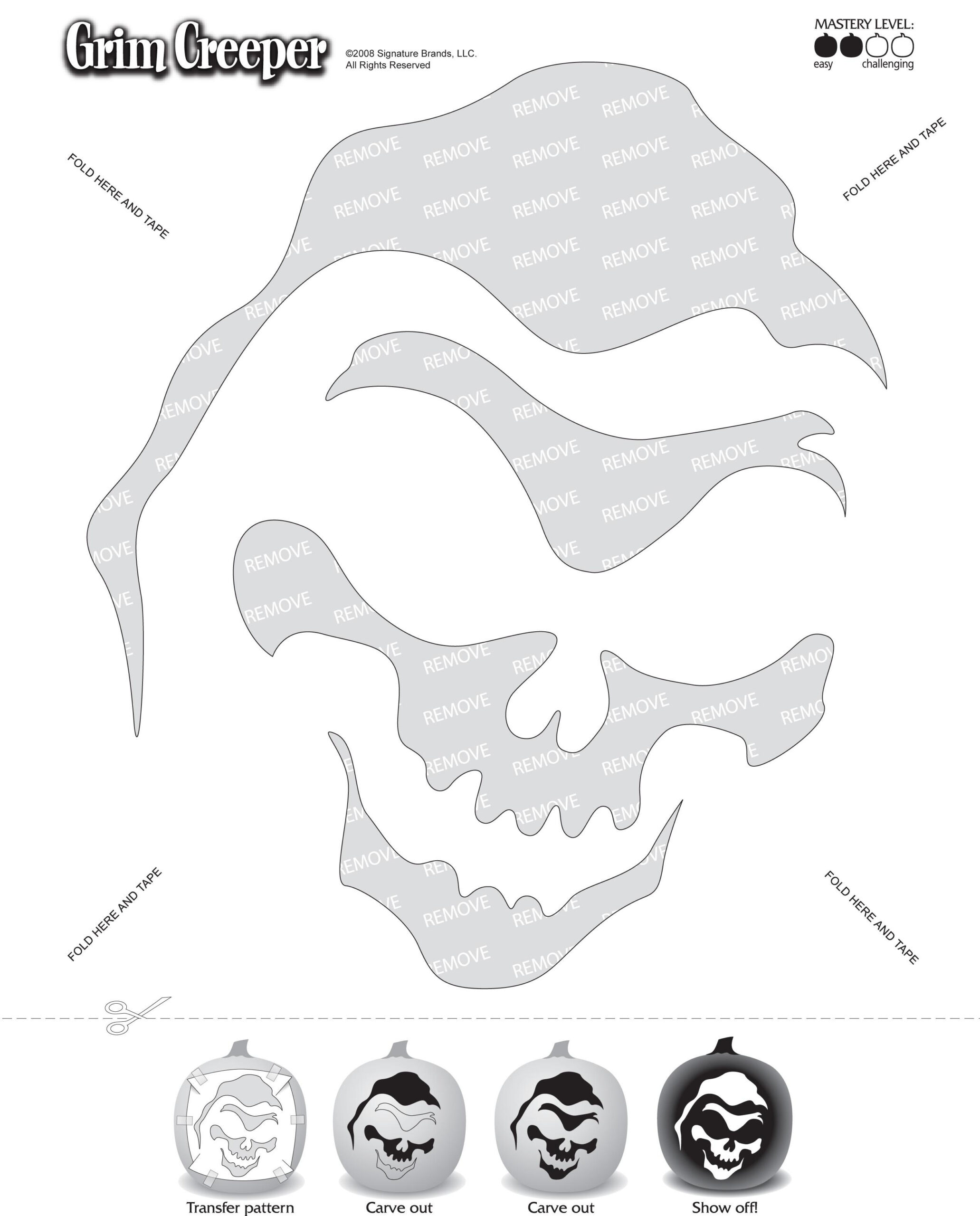 Grim Reaper (Free Pumpkin Stencil - Pumpkin Pattern - Pumpkin inside Printable Grim Reaper Pumpkin Stencil