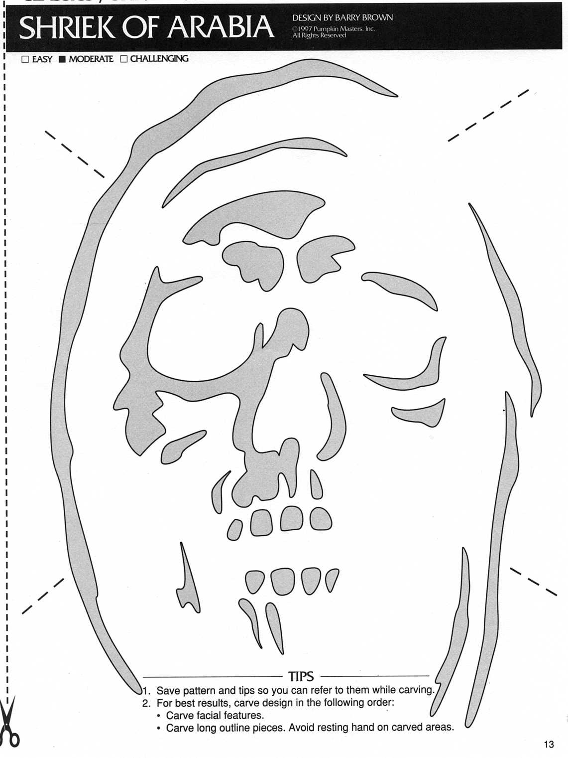 Grim Reaper (Free Pumpkin Stencil - Pumpkin Pattern - Pumpkin with Printable Grim Reaper Pumpkin Stencil