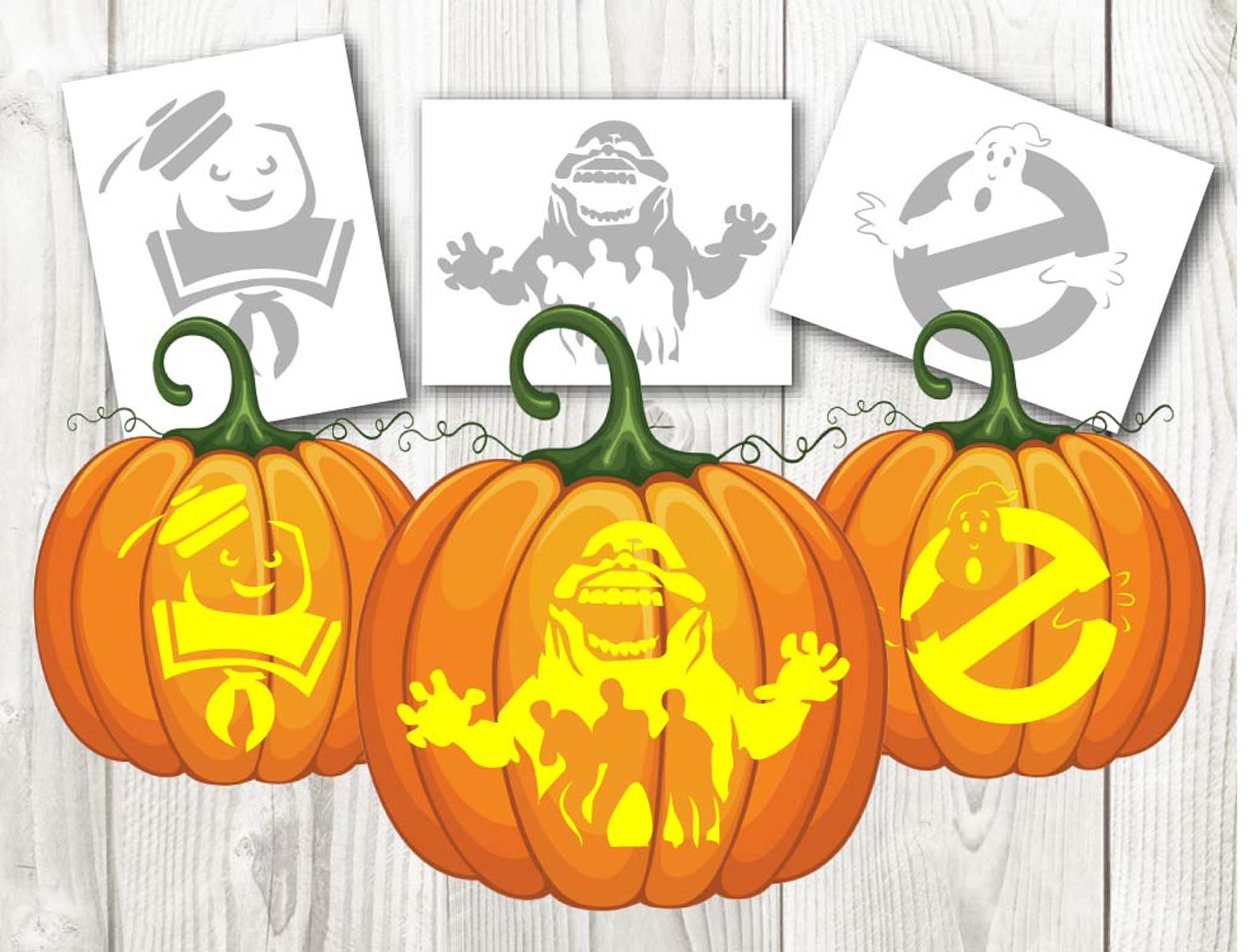 Halloween Ghostbusters Pumpkin Carving, Stencil, Templates pertaining to Printable Ghostbusters Pumpkin Stencil