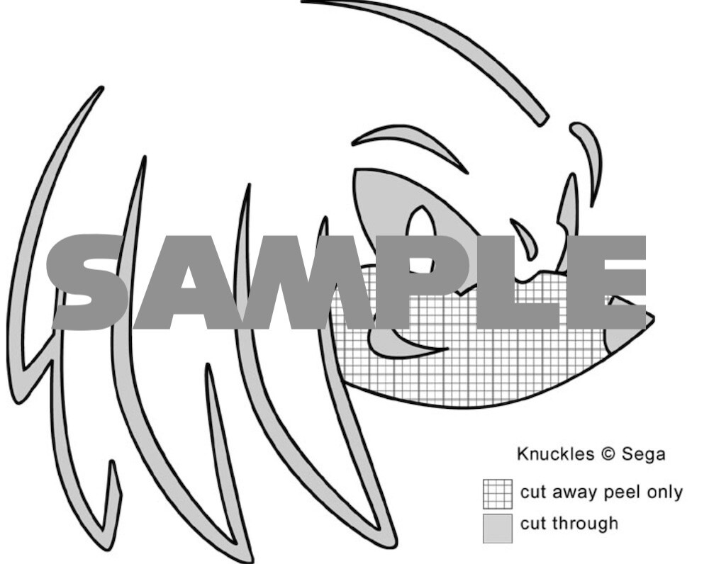 Halloween Knuckles The Echidna Pumpkin Stencil - Community Files regarding Printable Sonic Pumpkin Stencils