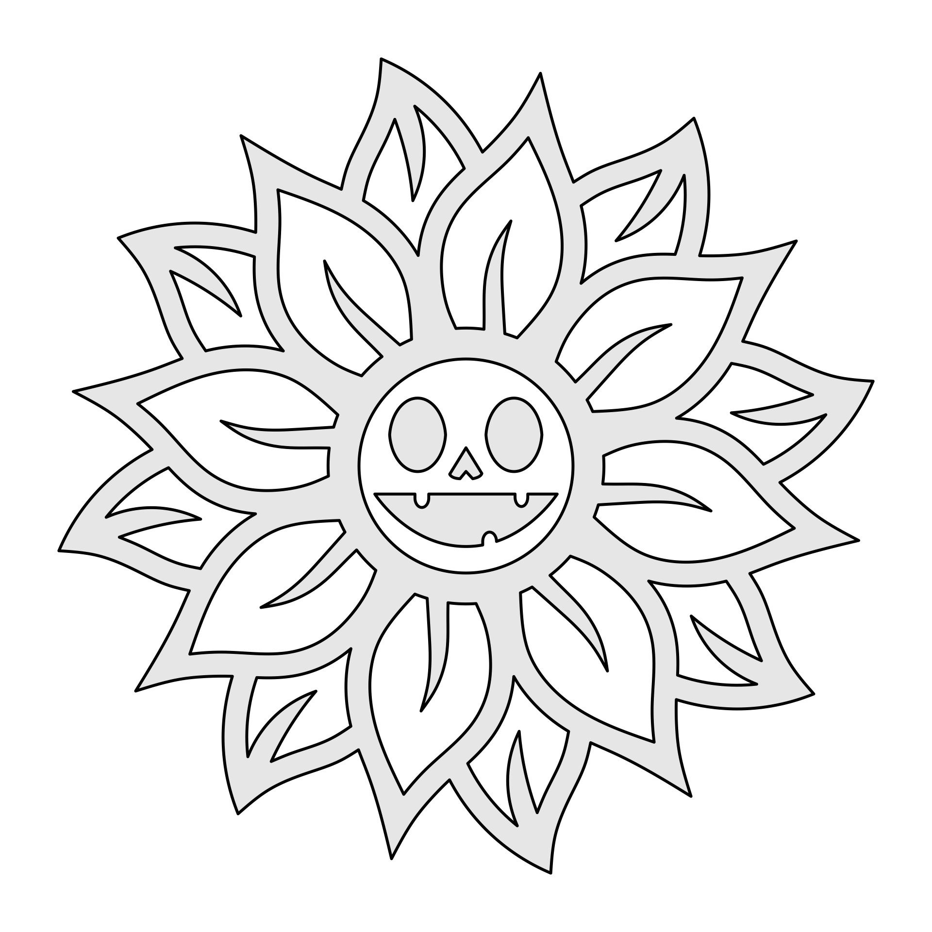 Halloween Pumpkin Templates - 15 Free Pdf Printables | Printablee intended for Sunflower Pumpkin Carving Stencil Printable