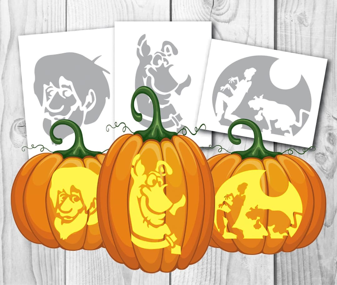 Halloween Scoob Kürbis Schnitzen, Schablone, Vorlagen, Sofort Download,  Digitale Datei - Etsy.de with Free Printable Scooby Doo Pumpkin Carving Template