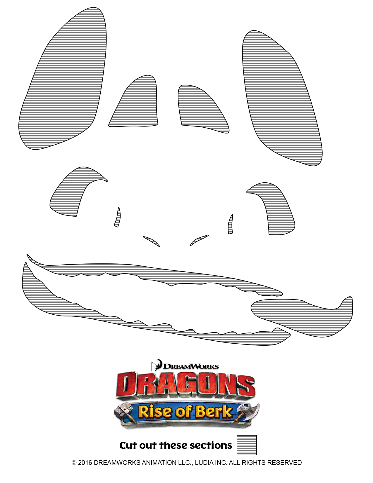 How To Train Your Dragon (Pumpkin Stencil - Pumpkin Pattern for Toothless Pumpkin Stencil Printable