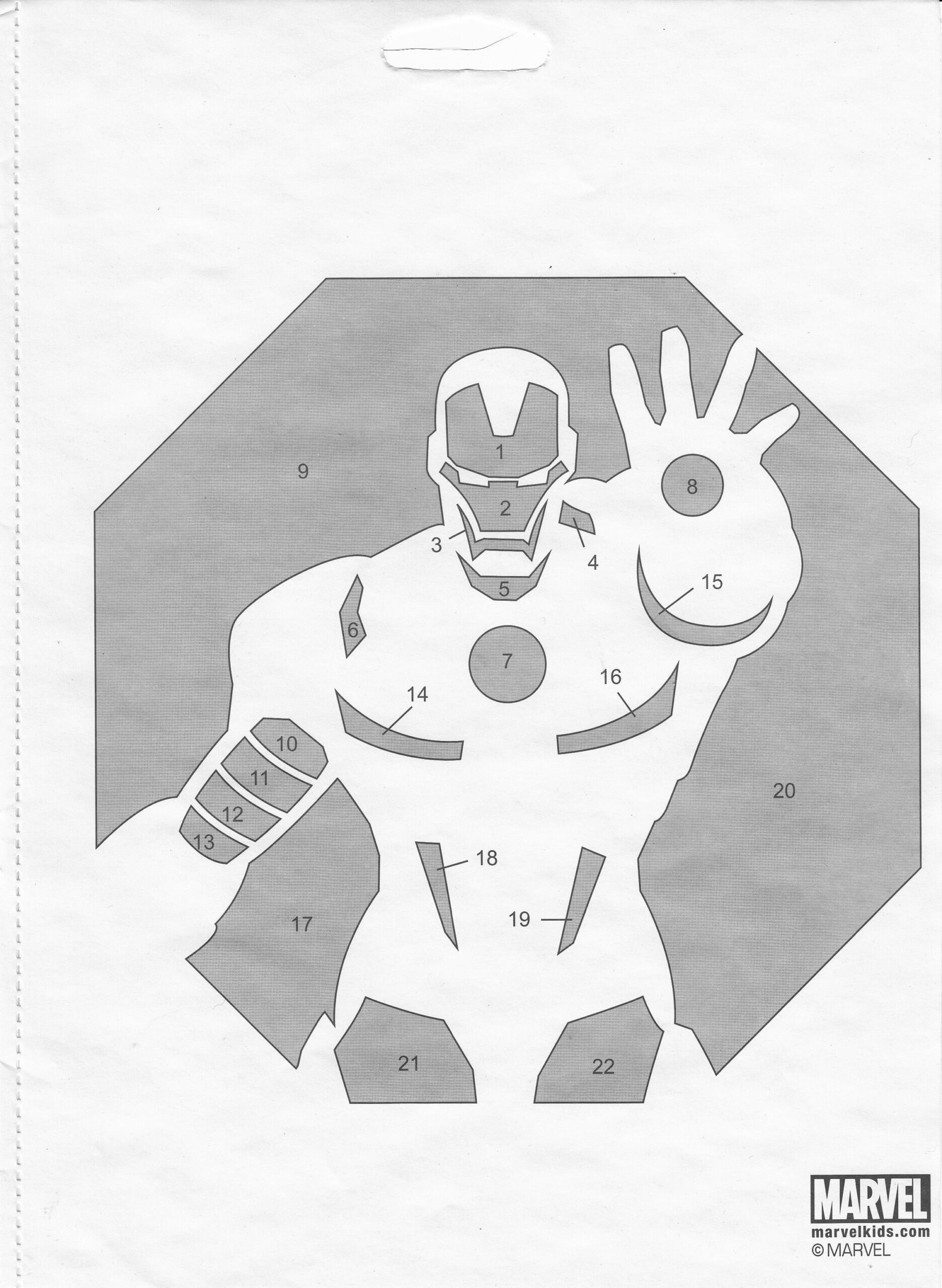 Iron Man (Pumpkin Stencil - Pumpkin Pattern - Pumpkin Template within Iron Man Pumpkin Stencil Printable