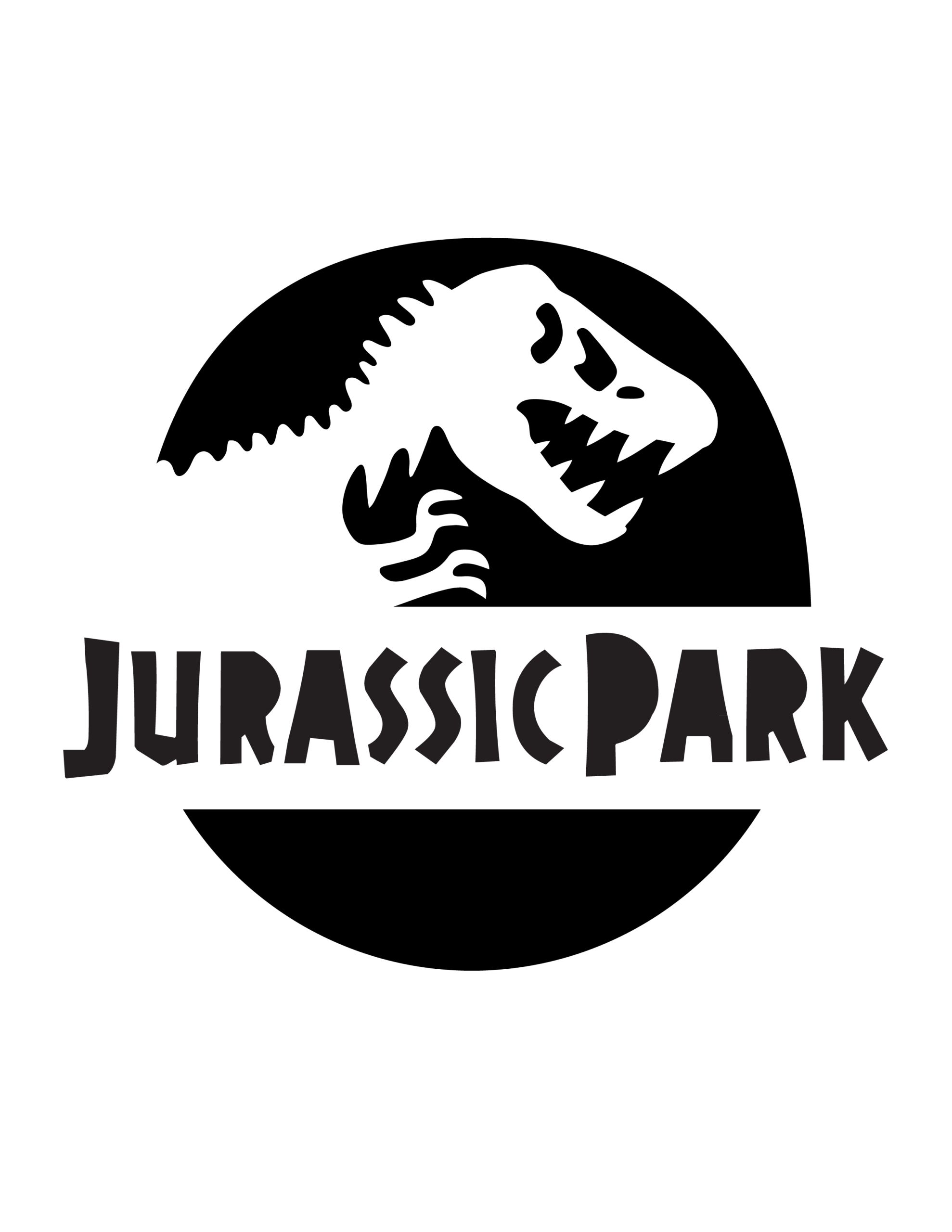 Jurassic Park / Dinosaur (Pumpkin Stencil - Pumpkin Pattern for Jurassic Park Pumpkin Stencil Printable