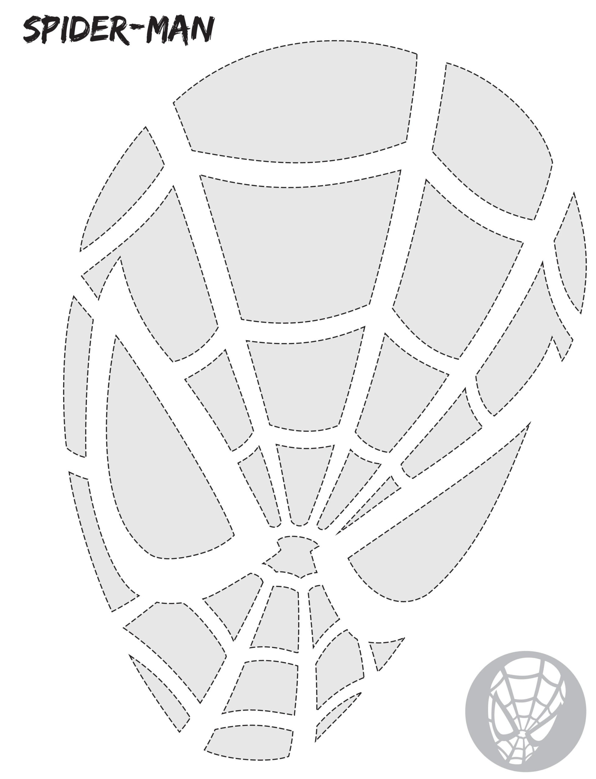 Marvel: Spiderman (Pumpkin Stencil - Pumpkin Pattern - Pumpkin with Spider Man Pumpkin Stencil Printable