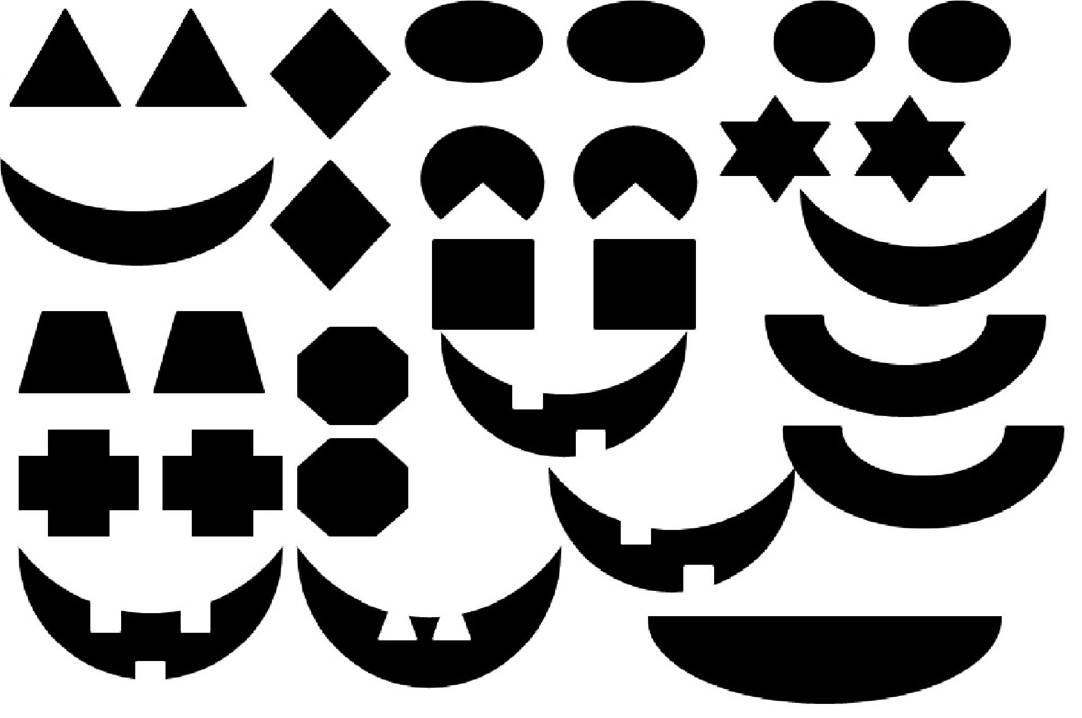 Matching Craft With Jack-O-Lanterns - Worksheets Library for Printable Pumpkin Eyes And Mouth