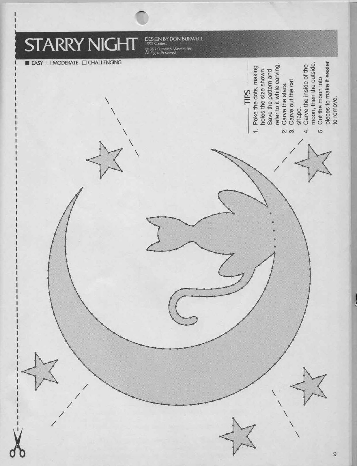 Moon &amp; Cat (Pumpkin Stencil - Pumpkin Pattern - Pumpkin Template intended for Printable Cat And Moon Pumpkin Stencil