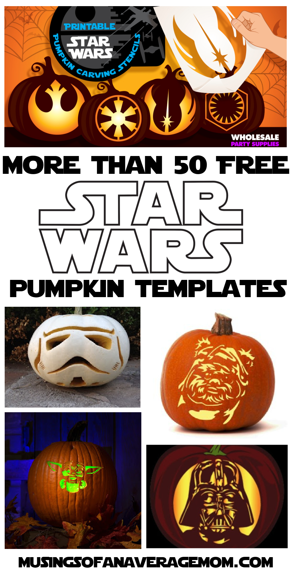 Musings Of An Average Mom: Free Star Wars Pumpkin Carving Templates intended for Printable Death Star Pumpkin Stencil