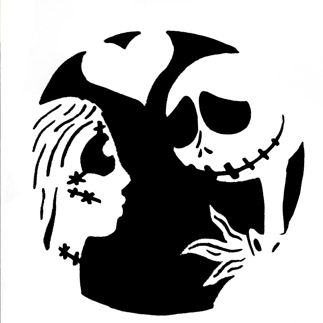 Nightmare Before Christmas: Jack & Sally (Pumpkin Stencil intended for Sally Pumpkin Stencils Free Printable