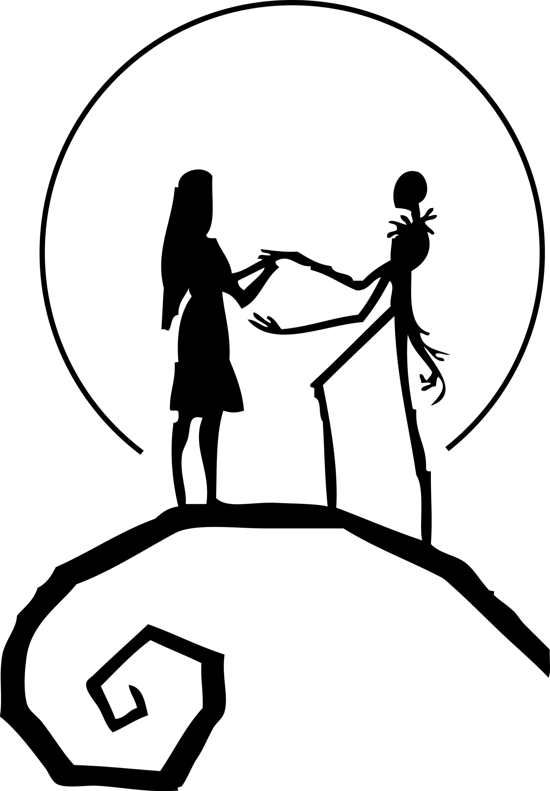 Nightmare Before Christmas: Jack & Sally (Pumpkin Stencil within Jack Skellington And Sally Pumpkin Stencils Free Printable