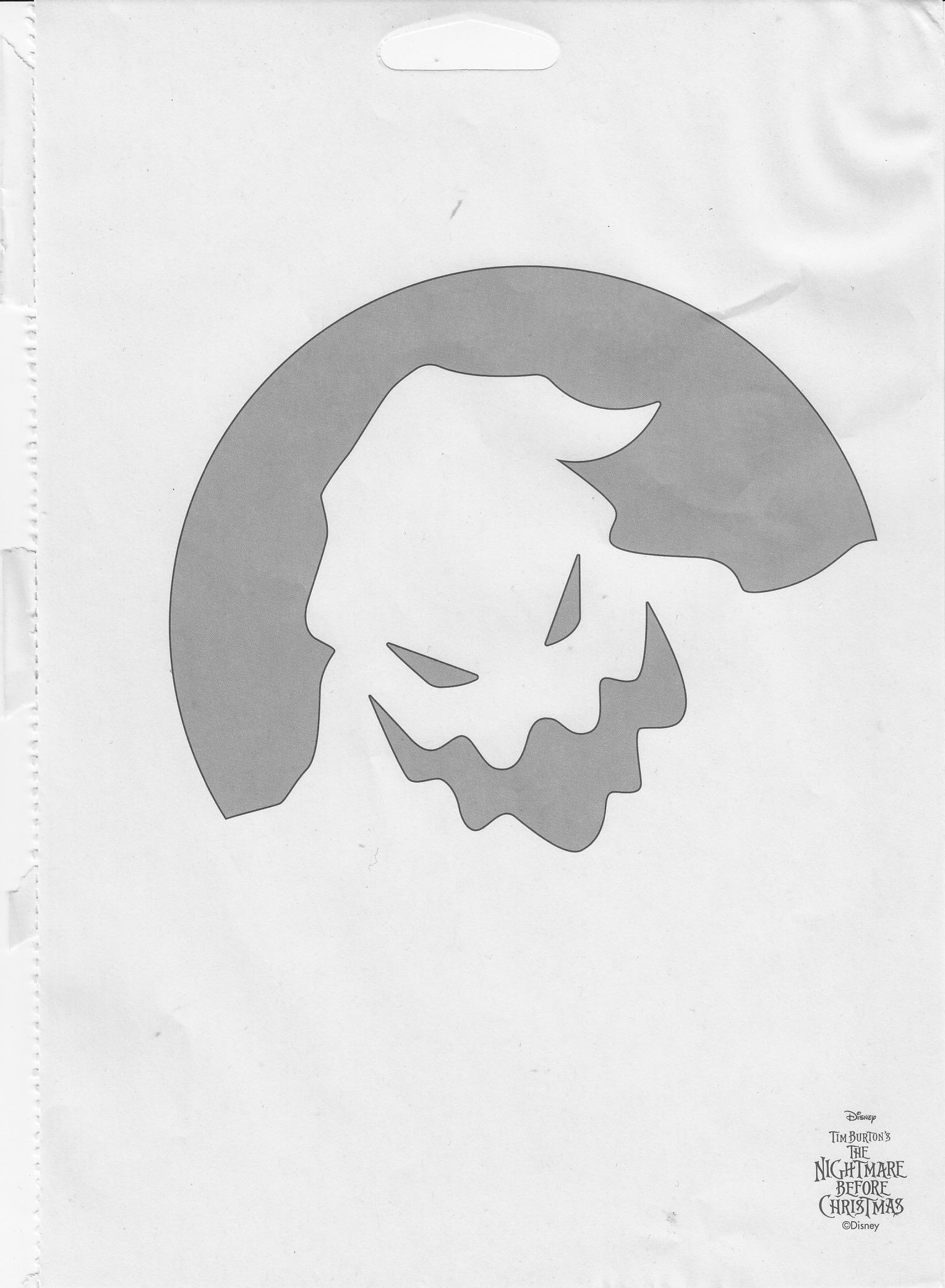 Nightmare Before Christmas: Oogie Boogie (Pumpkin Stencil pertaining to Printable Oogie Boogie Pumpkin Stencil