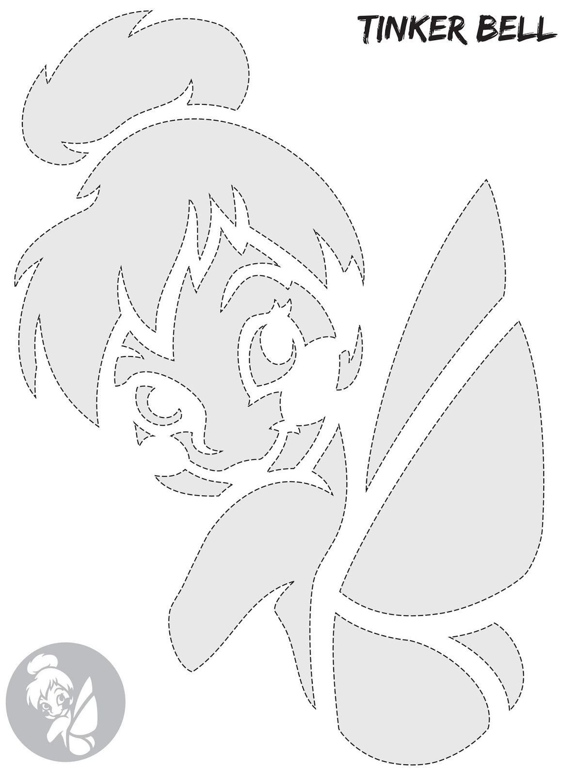 Pinkari Museus On Disney Clip Art | Pumpkin Carving Patterns regarding Tinkerbell Pumpkin Stencil Printable