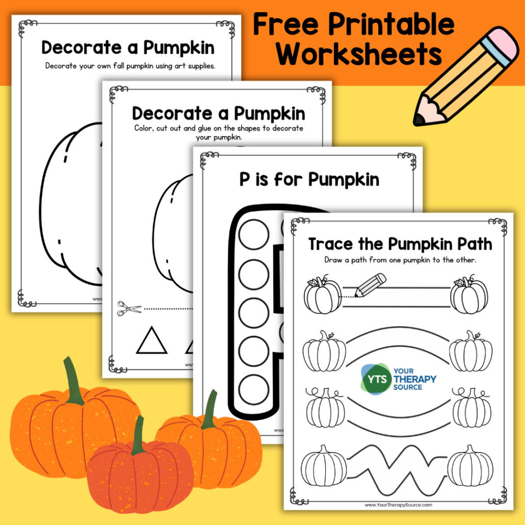 Preschool Pumpkin Worksheets - Free Printable Packet - Your regarding Printable Pumpkin Activities For Preschoolers