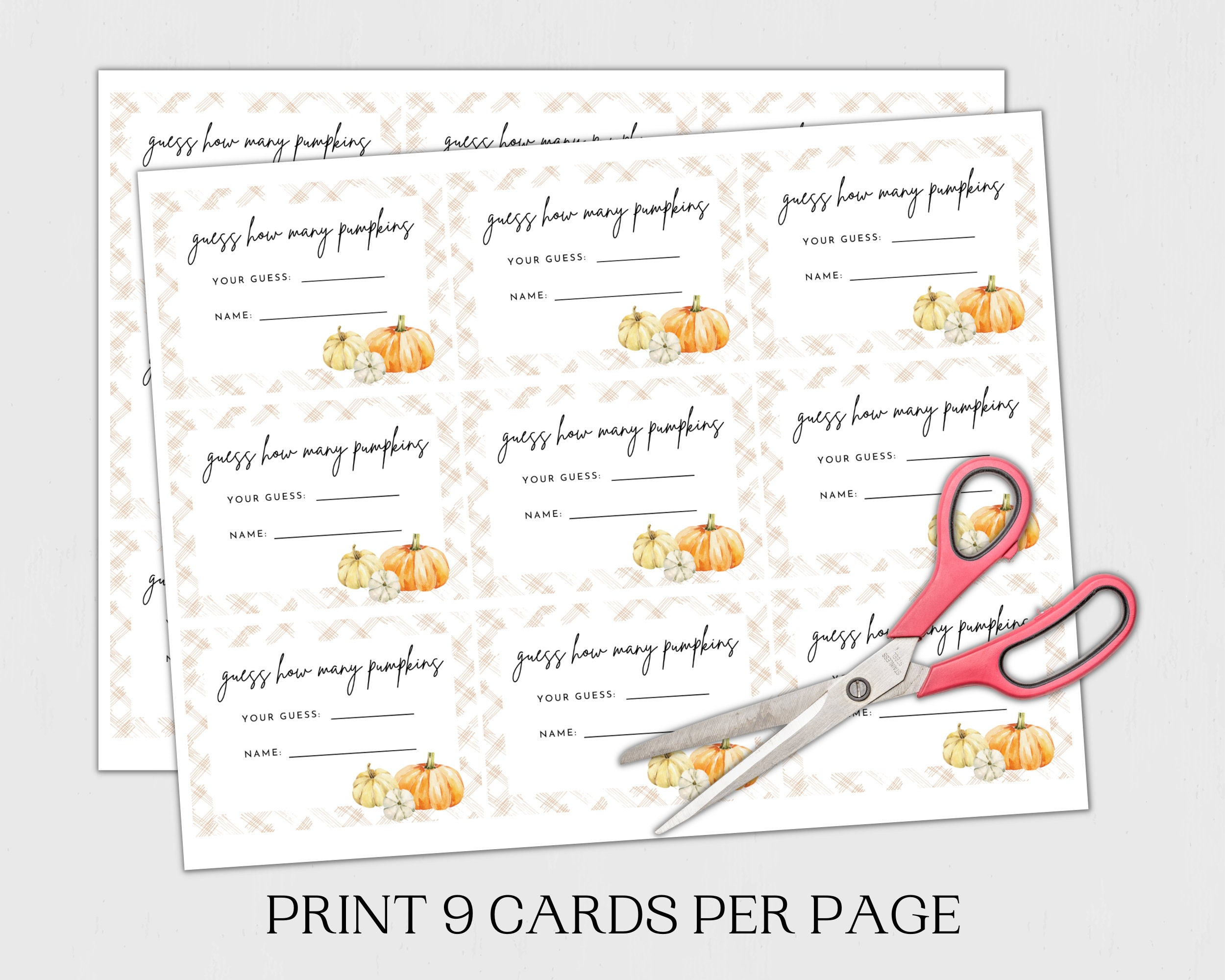 Printable Guess How Many Game How Many Pumpkins Are In The Jar within Guess How Many Pumpkins Are In The Jar Free Printable