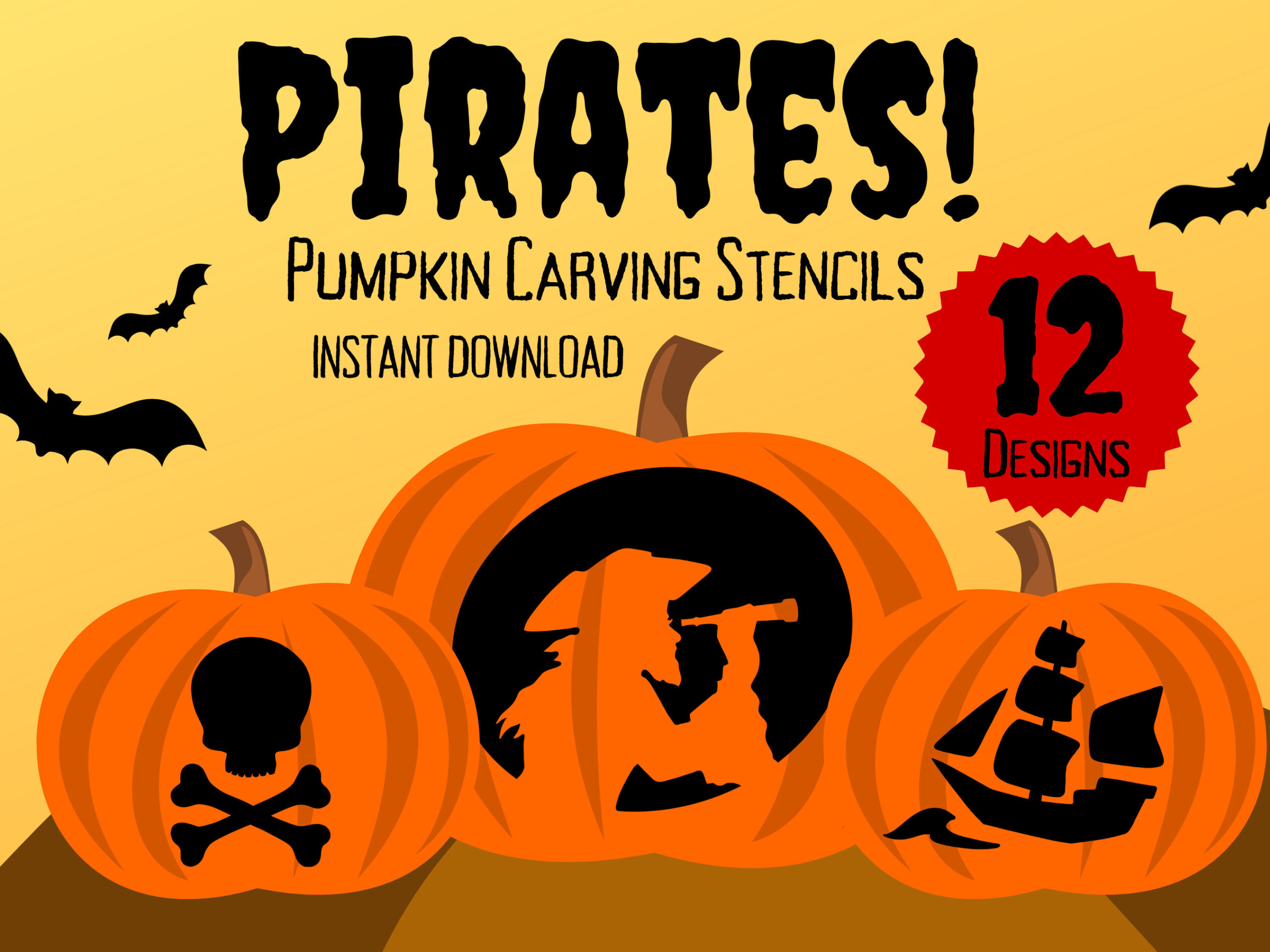 Printable Pirate Pumpkin Carving Stencils For Halloween | 12 inside Pirate Pumpkin Stencil Printable