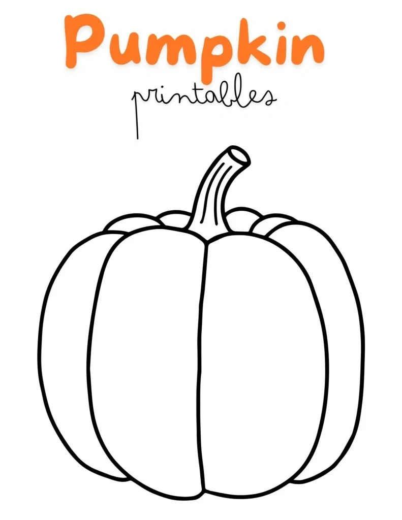 Pumpkin Craft Printable: Fun And Easy Activities For Fall Creativity for Printable Pumpkin Activities For Preschoolers