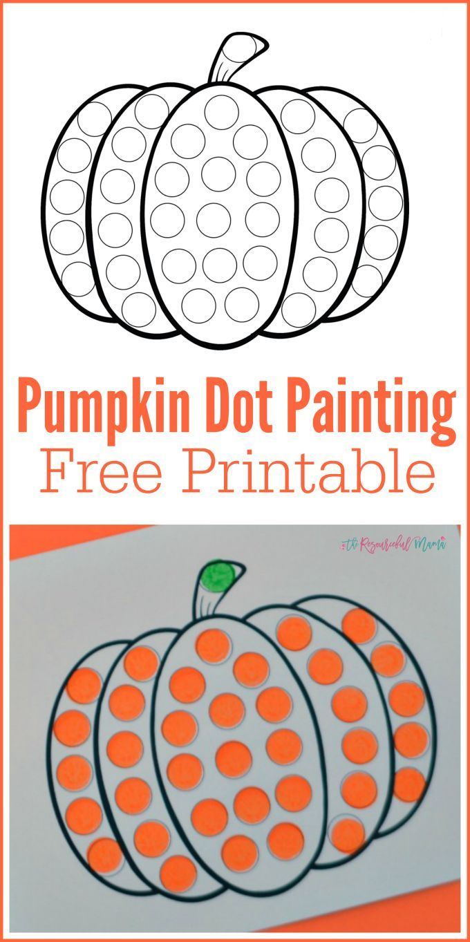 Pumpkin Do A Dot Worksheet with regard to Printable Pumpkin Activities For Preschoolers