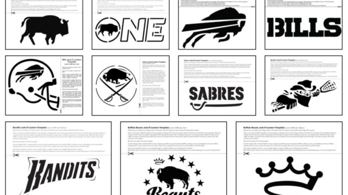 Put Your Buffalove On Display This Halloween in Buffalo Bills Pumpkin Stencil Printable