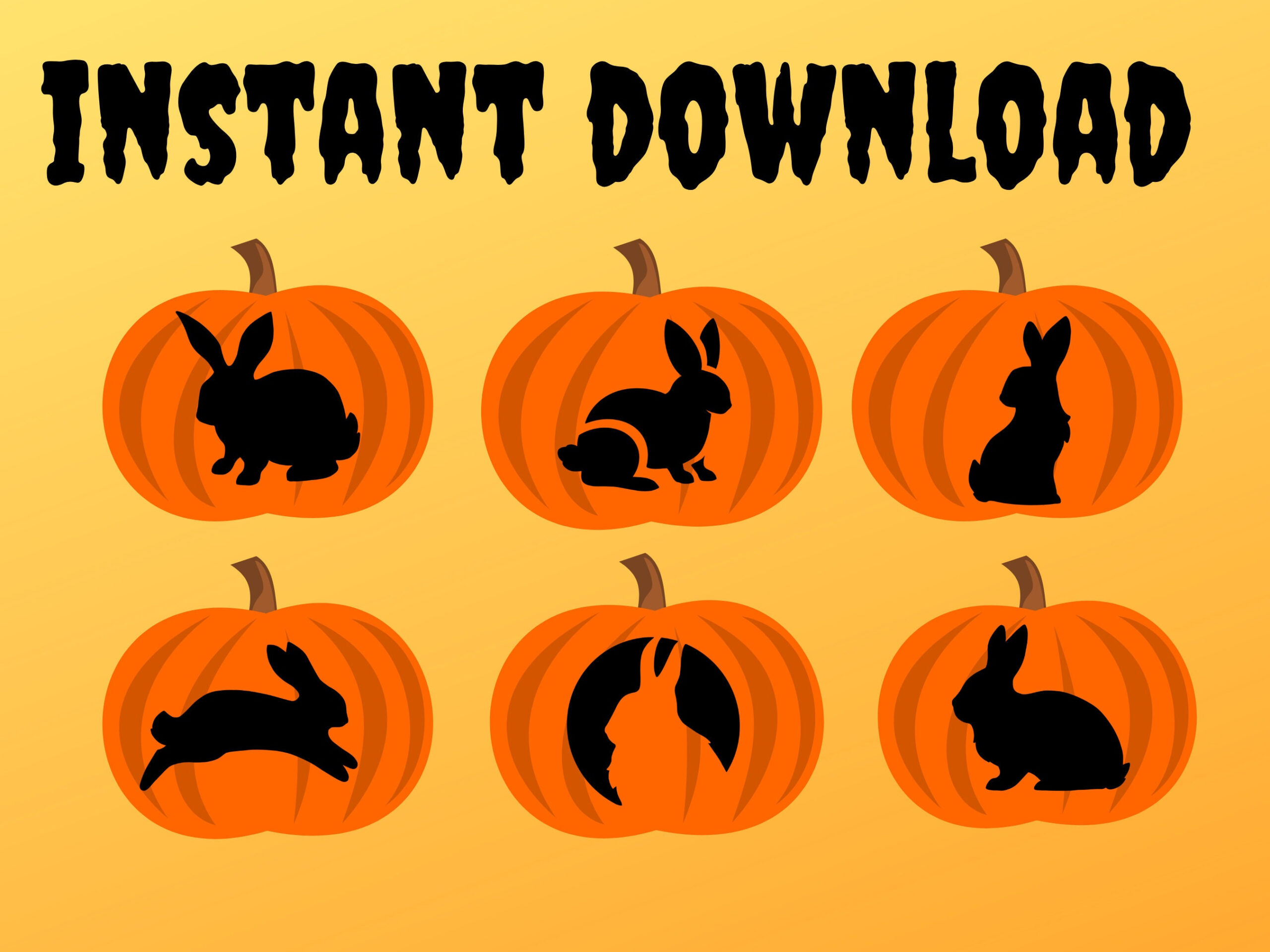 Rabbit Pumpkin Carving Stencils | 12 Unique Halloween Jack O throughout Printable Bunny Pumpkin Carving Pattern