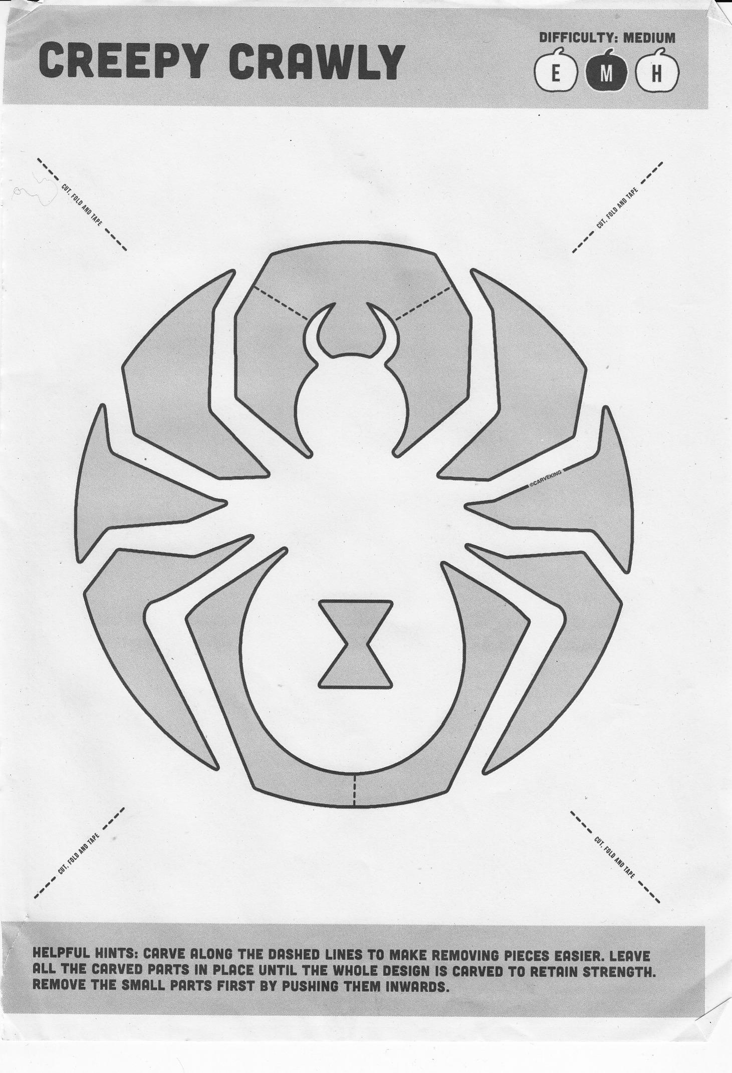 Spider (Free Pumpkin Stencil - Pumpkin Pattern - Pumpkin Template within Printable Spider Pumpkin Stencil