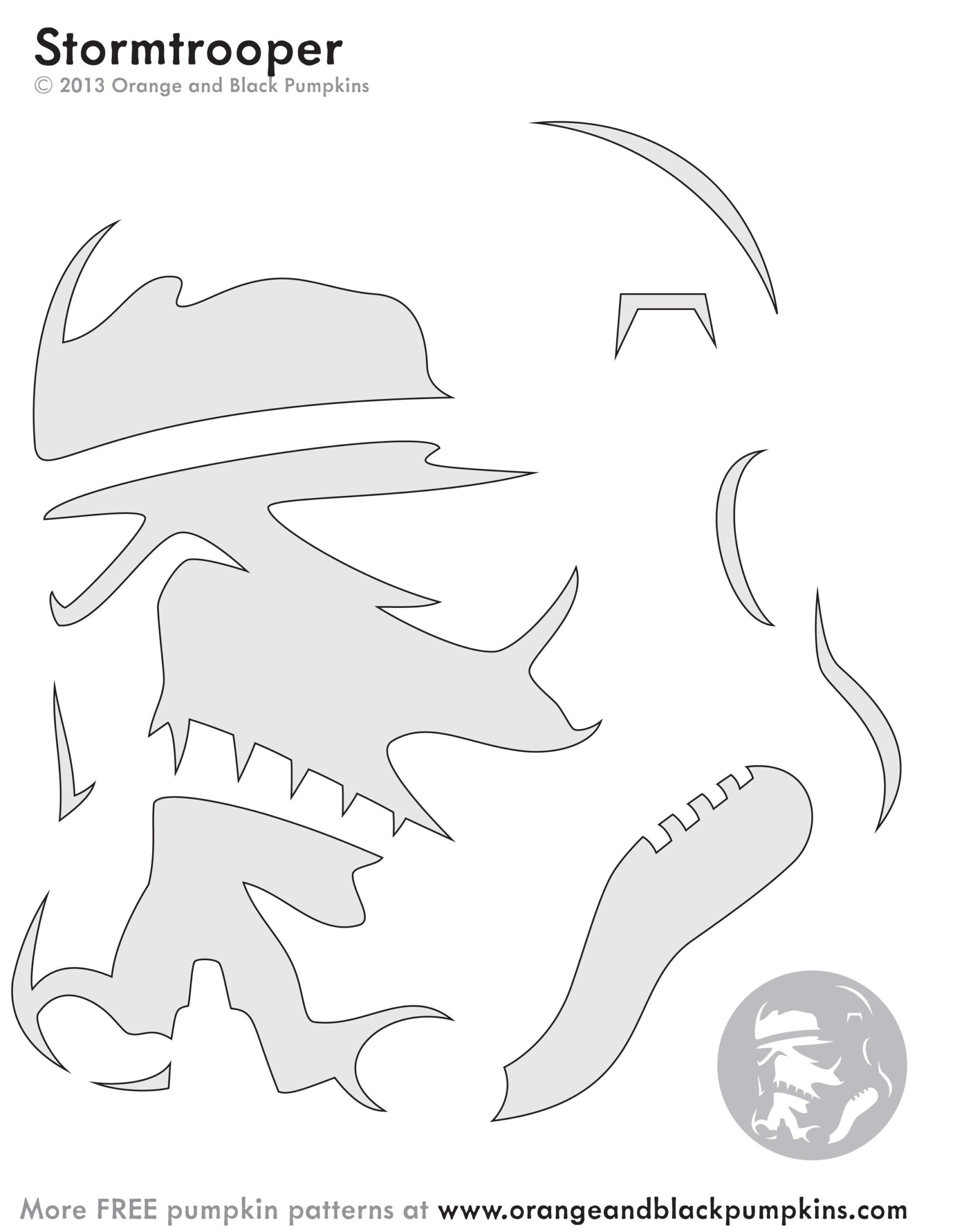 Star Wars: Storm Trooper / Stormtrooper (Free Pumpkin Stencil throughout Printable Stormtrooper Pumpkin Stencil