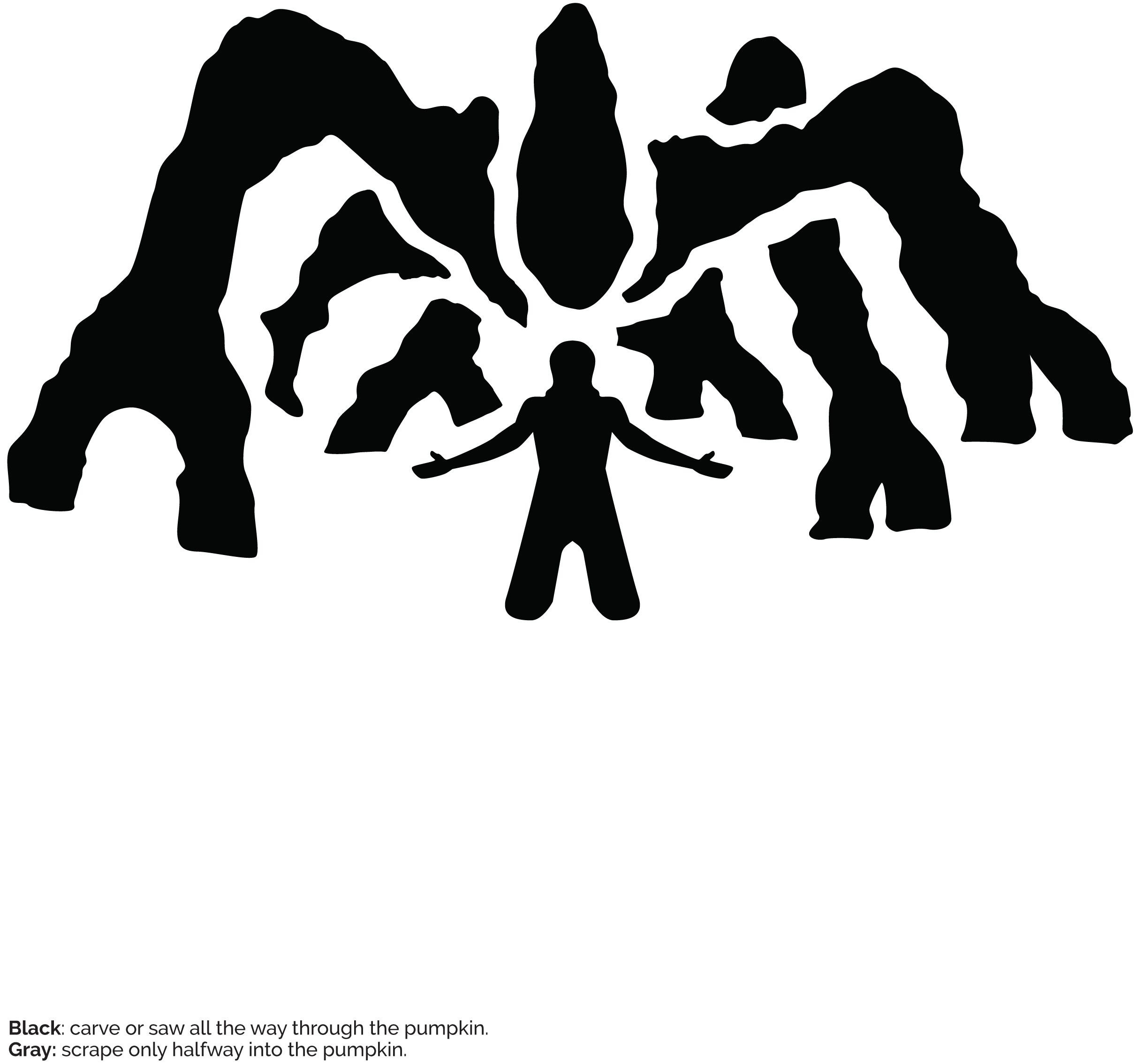 Stranger Things: Mind Flayer (Pumpkin Stencil - Pumpkin Pattern pertaining to Stranger Things Pumpkin Stencil Printable