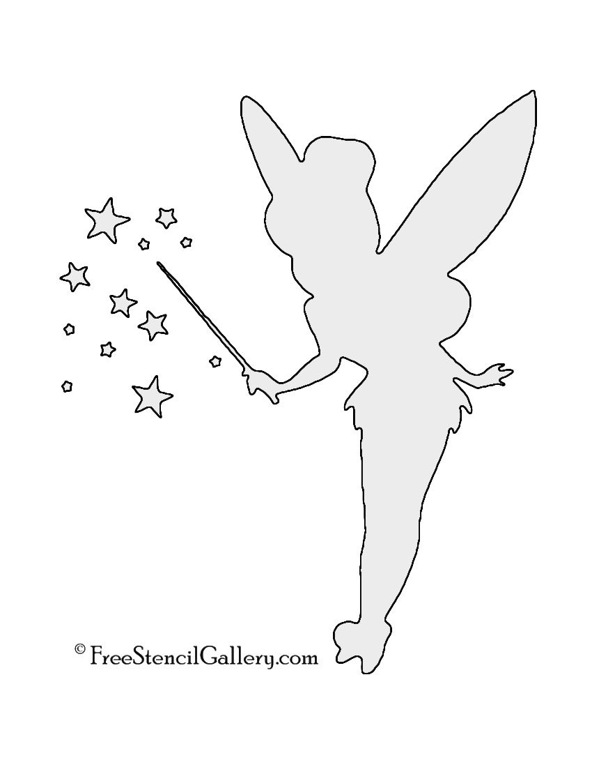 Tinkerbell 02 Stencil - Worksheets Library for Tinkerbell Pumpkin Stencil Printable