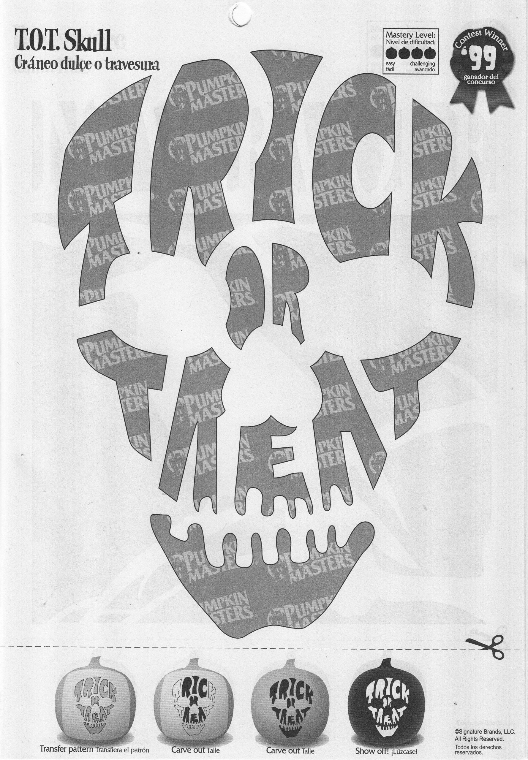 Trick Or Treat (Free Pumpkin Stencil - Pumpkin Pattern - Pumpkin with Printable Trick Or Treat Pumpkin Stencil