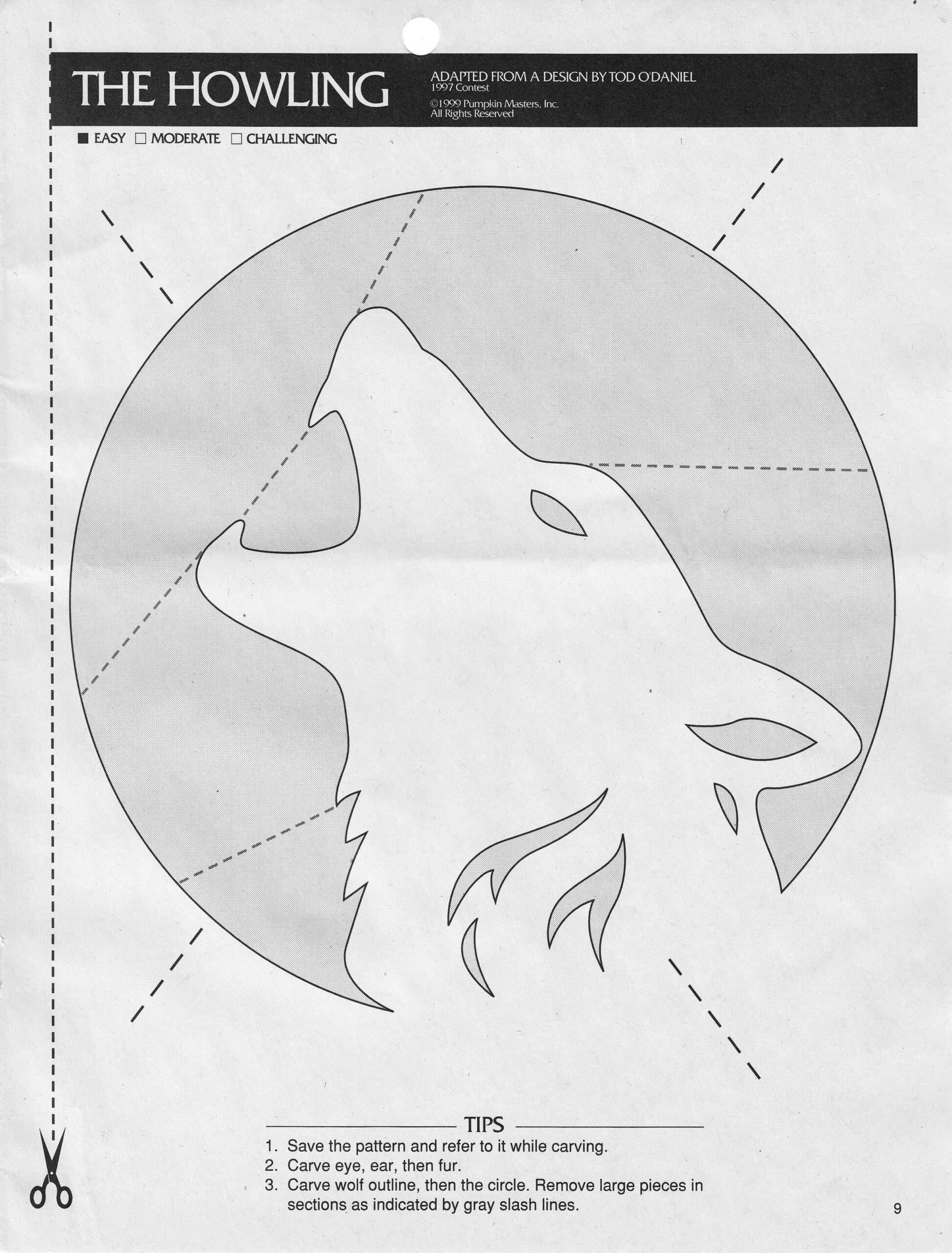 Wolf (Pumpkin Stencil - Pumpkin Pattern - Pumpkin Template - Jack pertaining to Free Printable Wolf Pumpkin Stencils