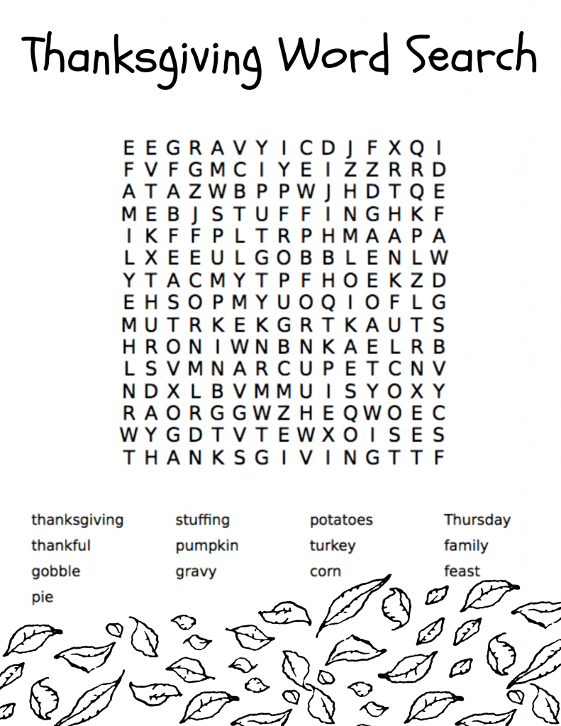 10 Thanksgiving Activities For Kids Plus Free Printables within Thanksgiving Activities Printable Free