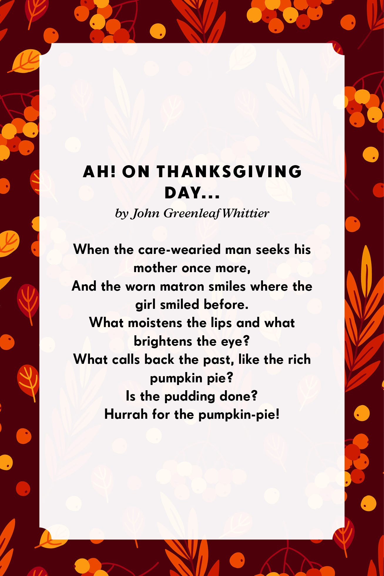 11 Thanksgiving Poems For Family pertaining to Thanksgiving Garden Poem